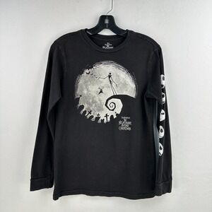 The‎ Nightmare Before Christmas Long Sleeve Tee Kids XL Black Tim Burton Disney